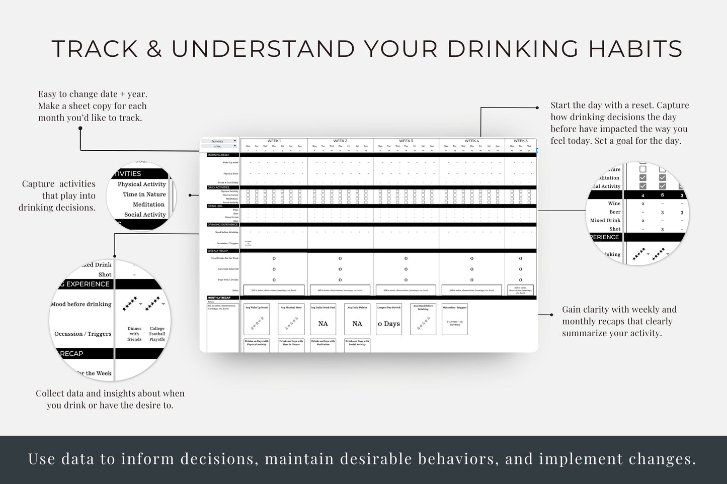 Mindful Drinking Alcohol Unit Tracker